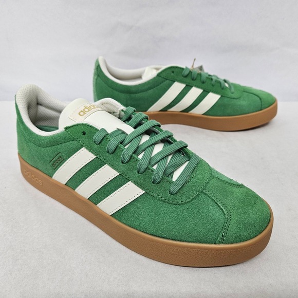 adidas Other - Adidas VL Court 2.0 Casual Sneakers JH5077 Green Suede Gum Sole Men Size 8